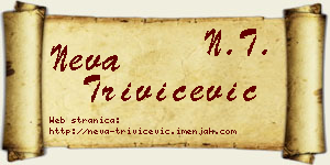 Neva Trivičević vizit kartica